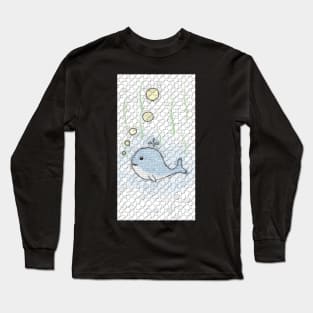 The happy Whale - A polygon Design Long Sleeve T-Shirt